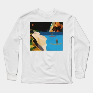 Kayak at Night Long Sleeve T-Shirt